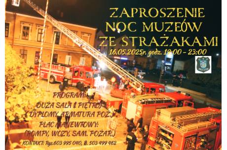 Noc Muzeów ze strażakami